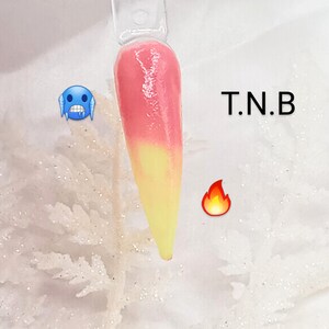 Mango Punch- Thermal Dip and Acrylic Powder-Color Changing Dip Powder