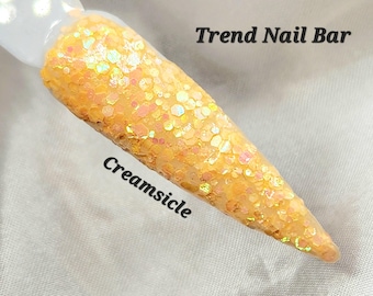 Creamsicle: Color Shift Glitter Acrylic Dip Powder