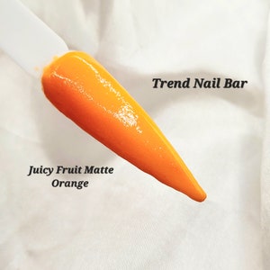 Juicy Fruit- Acrylic Dip Powder, Nail Dip Powder, Orange Dip Powder, Dipping Powder, Summer Dip Powder, Orange Nails, Acrylic Nail Powder