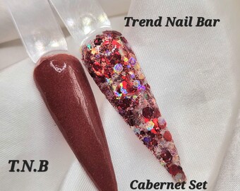 Cabernet: Shimmer Nail Dip Powder Duo