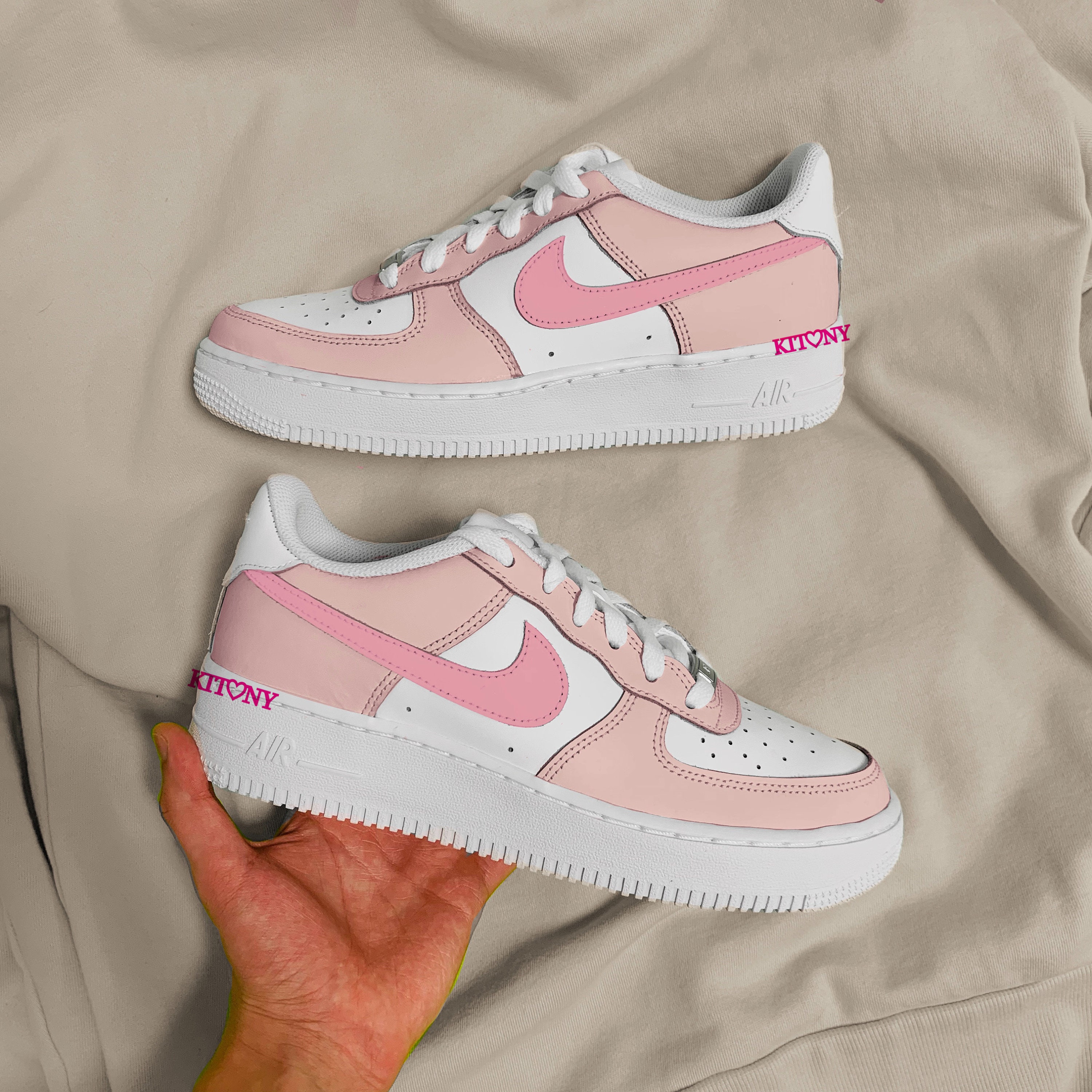 Pink Air Force 1 - Etsy