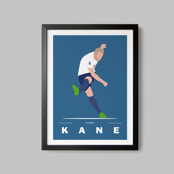 Harry Kane Druck, Tottenham Fan Geschenk, Fußball Wandkunst, Harry Kane Poster, Harry Kane druckbar, Fußball Druck, INSTANT DOWNLOAD