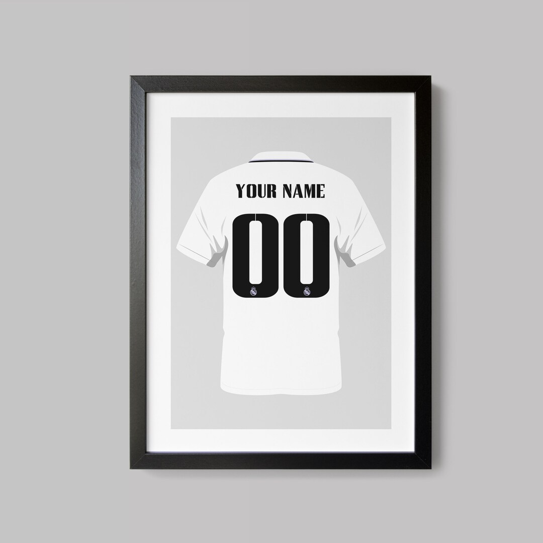 Custom Football Wall Art, Real Madrid, 22/23, Printable Soccer Decor, World Cup Qatar, Soccer