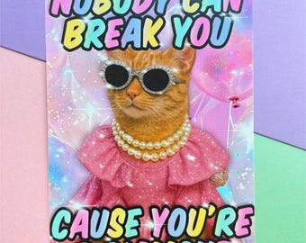 Carte postale « Personne ne peut te briser, car tu es un diamant »