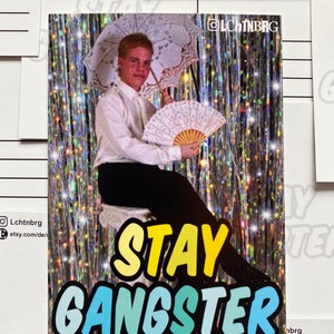 Postkarte Stay Gangster Bild 1