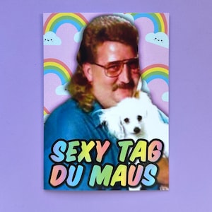 Klapp-/ Grußkarte „Sexy Tag du Maus“