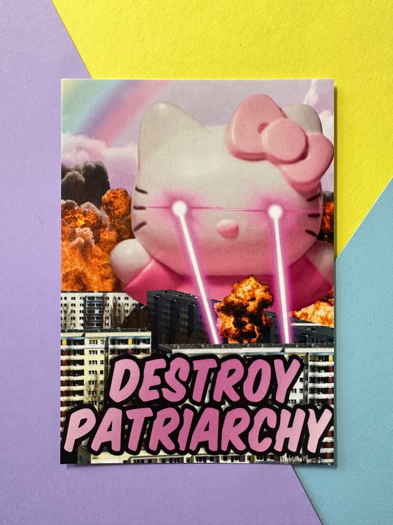 Postkarte Destroy Patriarchy Bild 1