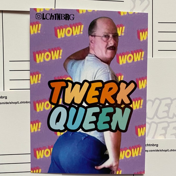 Postkarte „Twerk Queen“