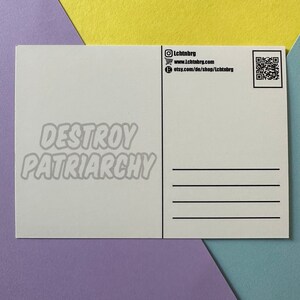 Postkarte Destroy Patriarchy Bild 2
