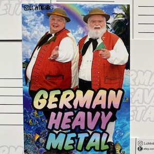 postcard &quot;German Heavy Metal&quot;