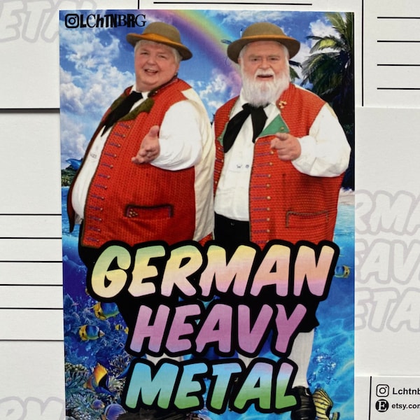 Postkarte „German Heavy Metal“