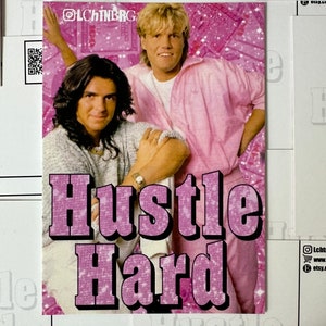 Hustle Hard postcard