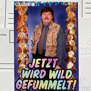 Postkarte „Jetzt wird wild gefummelt“