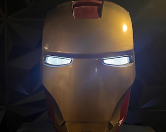 目と背中にLEDが入ったアイアンマン マーク85ヘルメット - Etsy 日本