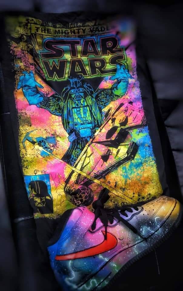 custom galaxy air force 1