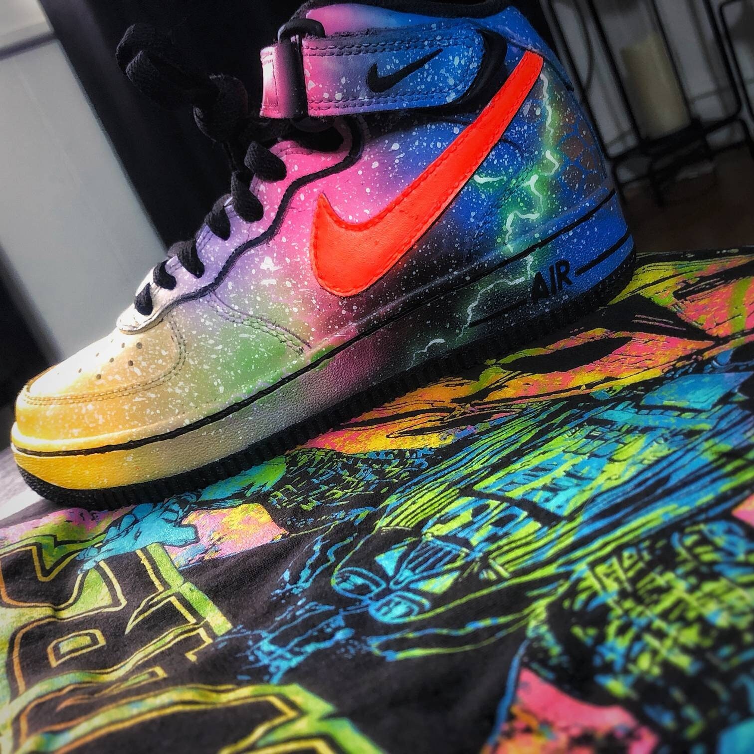 custom galaxy air force 1