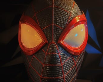 custom made wearable Miles Morales Spider-Man Helmet