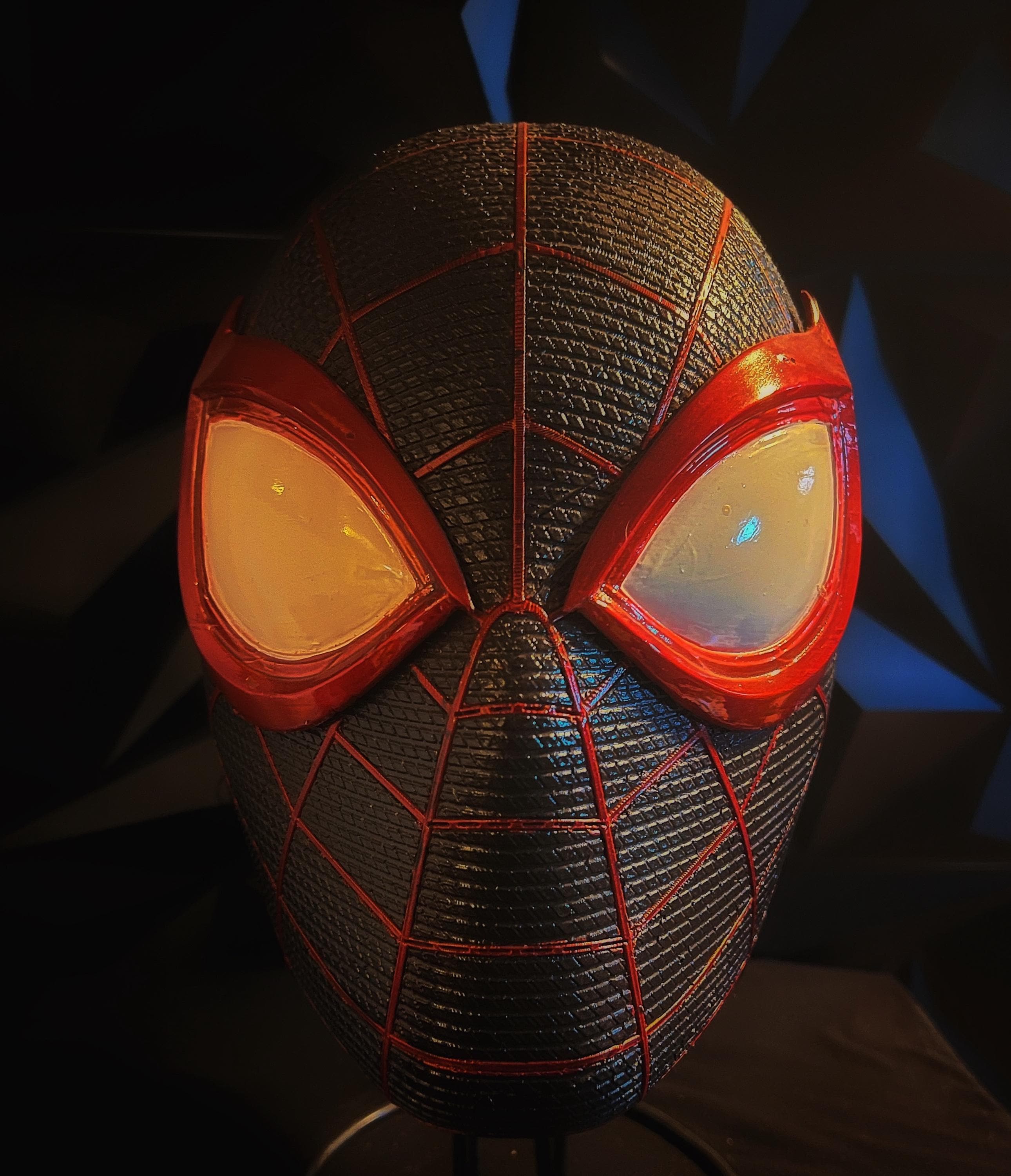 Spiderman miles morales mask - Etsy 日本