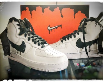 Custom hightop Nike drip