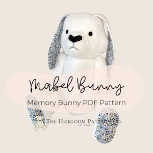 Mabel Memory Bunny Digital Sewing Pattern - PDF