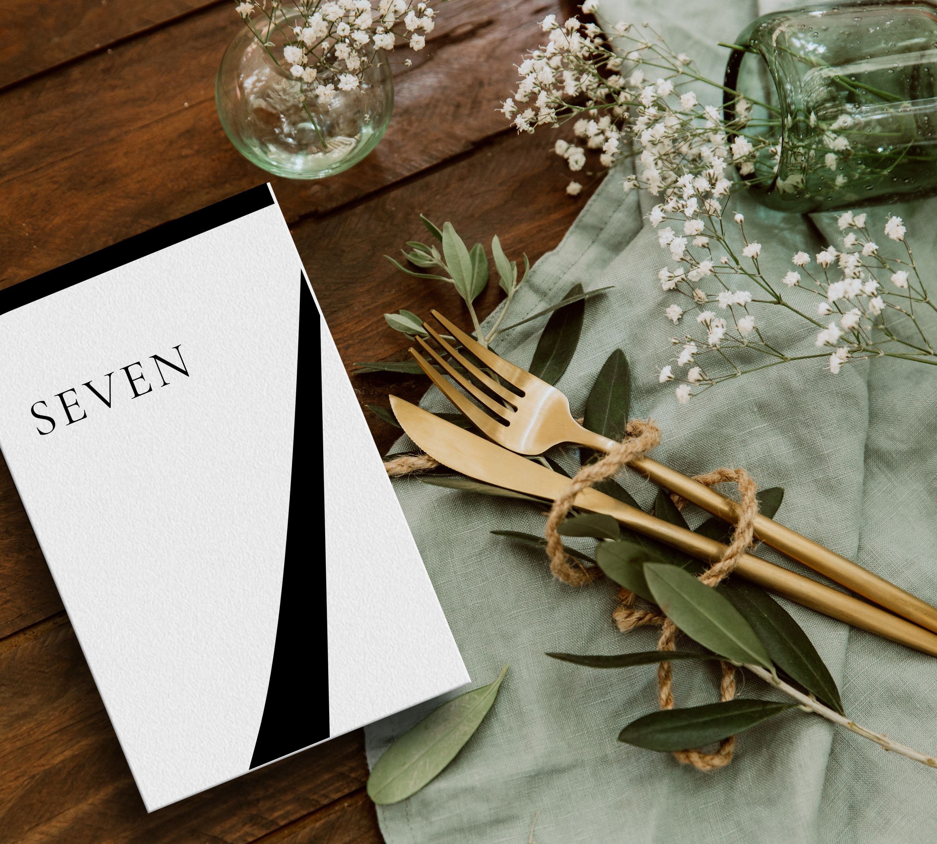 Modern Table Numbers Wedding Printable, Wedding Table Numbers Template ...