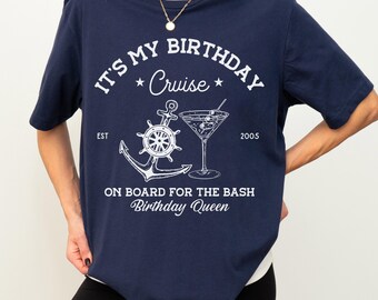 Custom 21st Birthday Cruise Shirt Family Matching Vacation Tee Personalized Group Travel Gift for Family Trip and Beach Party Wear