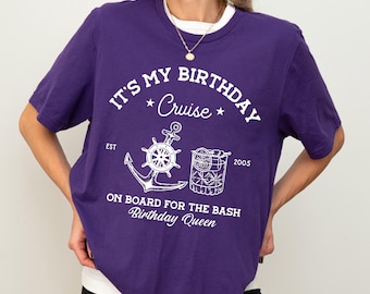 Custom 50th Birthday Cruise Shirt Matching Family Birthday Vacation Travel Tee For Celebration Trips