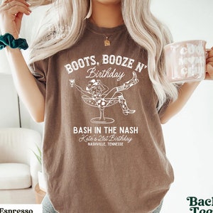 Custom Nashville Birthday Shirt, Western Style Birthday Shirt, Perfect for 21st Nashville Birthday Tee, Bash in the Nash Shirt, Girls Trip