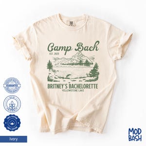 Camp Bachelorette Shirt, Custom Camping Shirt, Camp Bach Shirt, Mountain Bachelorette, Cabin Crew Bachelorette, Outdoor Hiking Bach Shirt