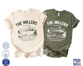 Custom Family Camping Shirt Matching Family Vacation Trip Tee Cabin Crew Shirt Lake Family Shirt