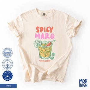 Spicy Margarita Shirt, Extra Spicy Marg Tee, Funny Cocktail Shirt, Funny Boozy Shirt for Party Vibes, Cocktail Lover Shirt, Margarita Shirt