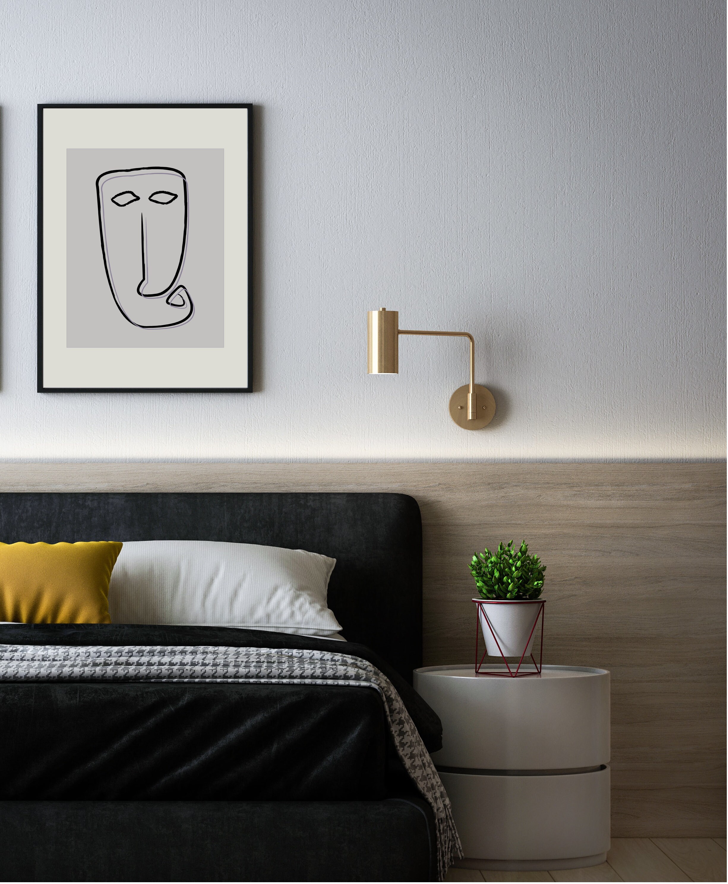 Wall Art Line Art Drawings Abstract Line Art Minimal Line Etsy UK