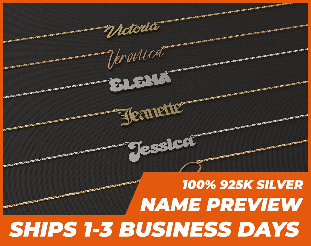 Custom Name Necklace, Name Necklace Gold, Nameplate Necklace, Necklace