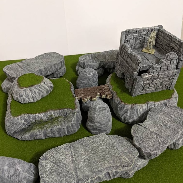 Terrain Stackers - reversable Dungeons and Dragons/ Warhammer 40k/ TTRPGs/ Wargaming