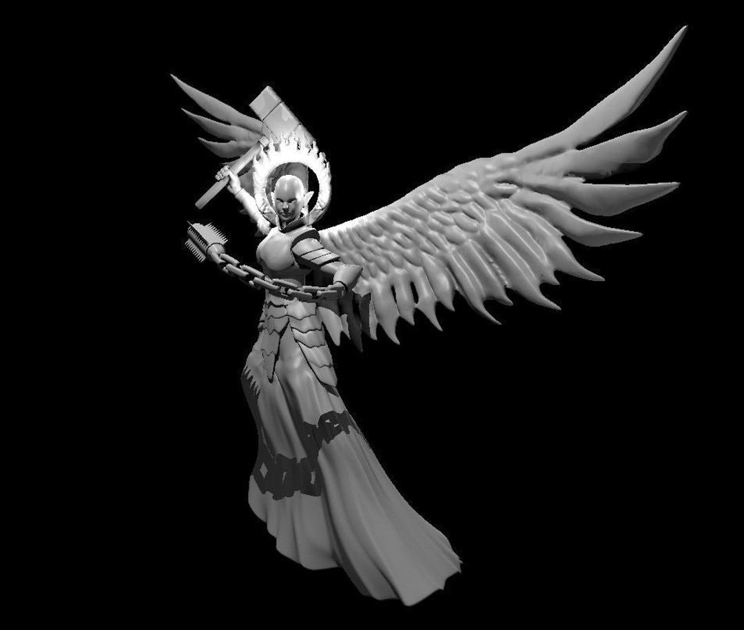 Archduke Zariel of Avernus Miniature Model for D&D Dungeons and Dragons