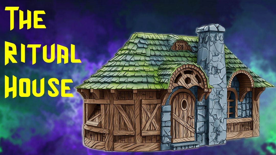 Resin 3D Printed House With Playable Interior for Dungeons and Dragons ...