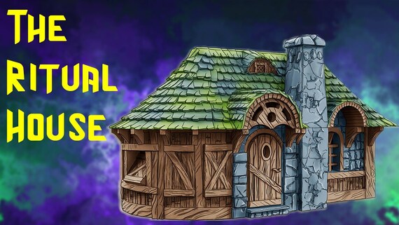 Resin 3D Printed House With Playable Interior for Dungeons and - Etsy