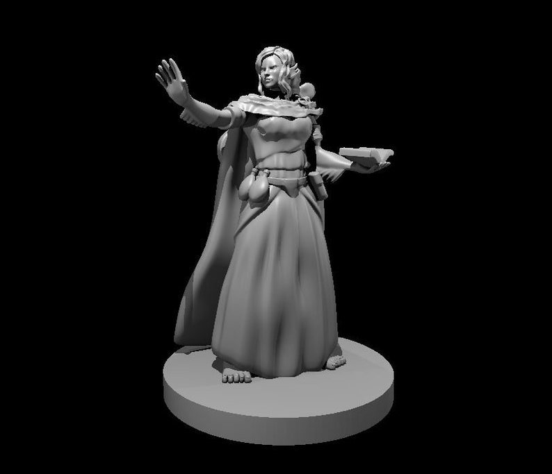 Triton Wizard/ Bard Female Miniature image 1