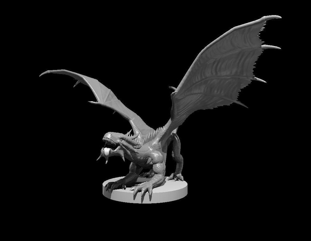Bronze Dragon Wyrmling Miniature Model for D&D Dungeons and Dragons