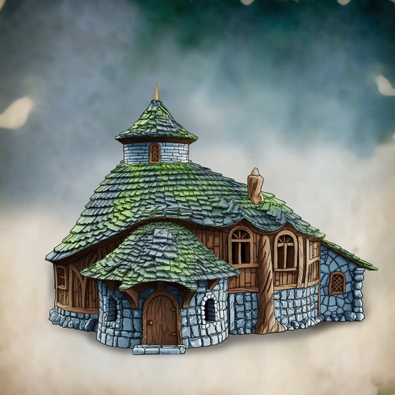 3D Printed House With Playable Interior for Dungeons and - Etsy