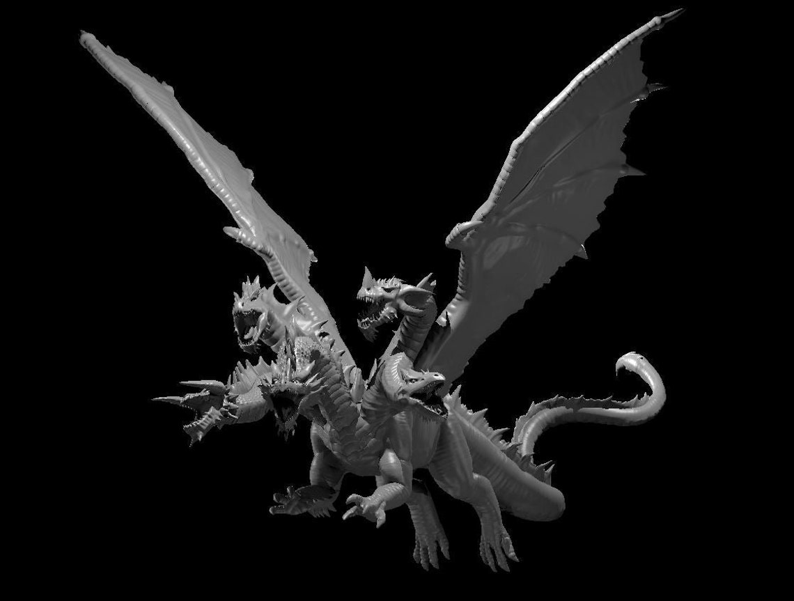 Aspect of Tiamat Flying Miniature Model for D&amp;D Dungeons and - Etsy