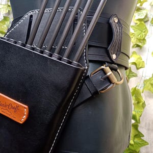 Archery Horse Back Quiver on the Waist for Dinamic Archer with Wide Belt