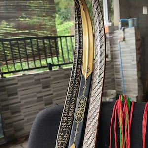 Kalimasada Horsebow Turkish Style with Hand Painted Leather Skin for Horseback and Fastshooting Archery