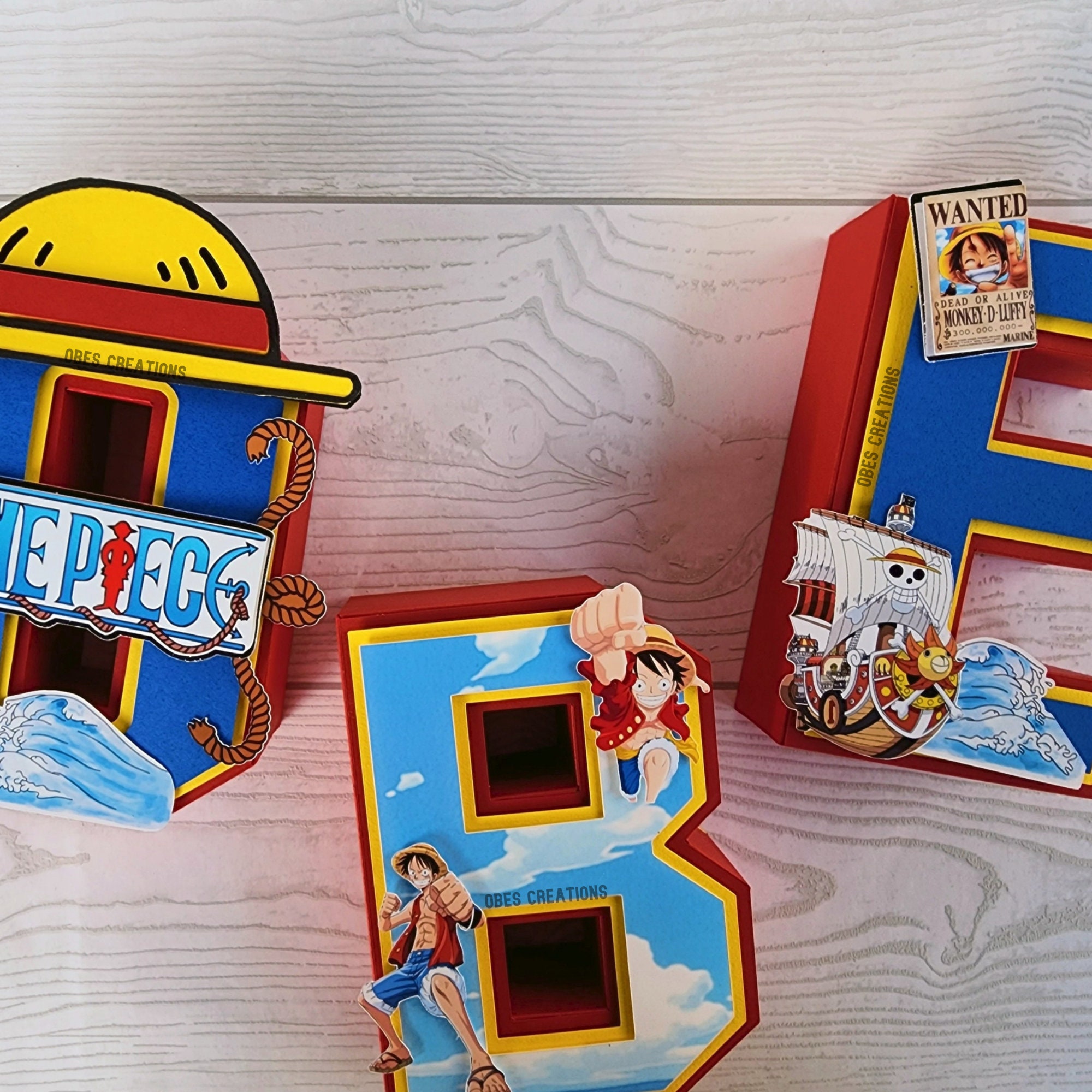 One Piece Party Decorations One Piece Birthday Decorations One Etsy