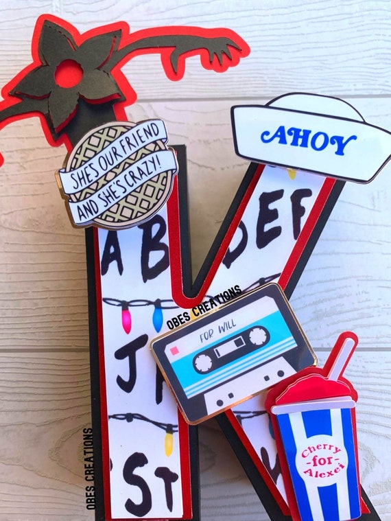 Stranger Things Party Decor 3d Letters Cardstock Custom Party