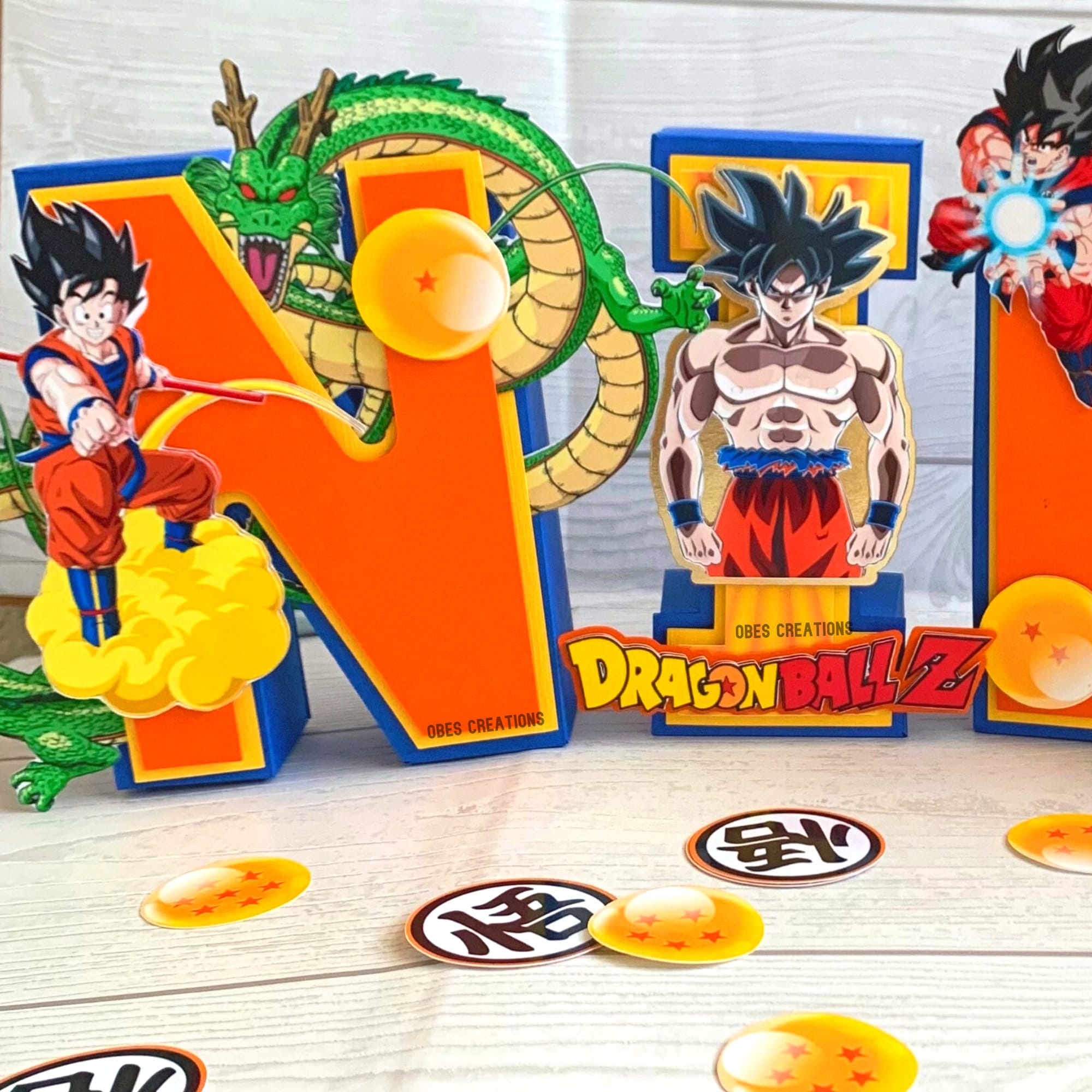 Carte d'invitation baptême ou anniversaire à gratter - Dragon Ball Z