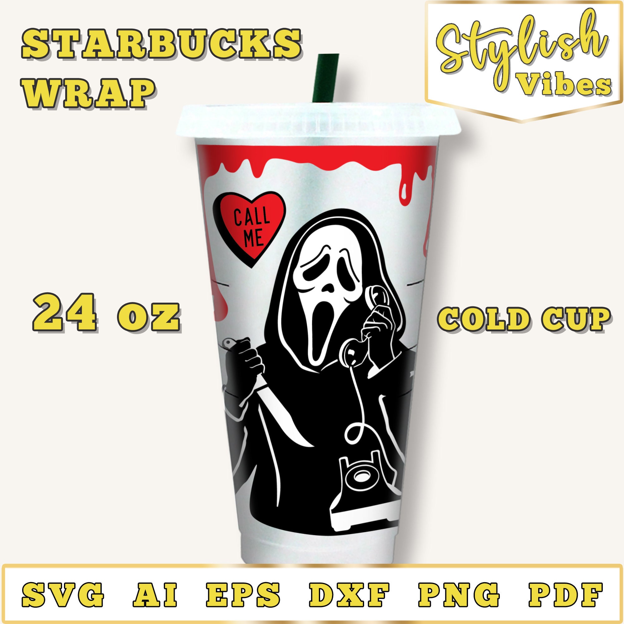 Rainbow Full Wrap svg, Cold Cup svg, SVG for (1582539)