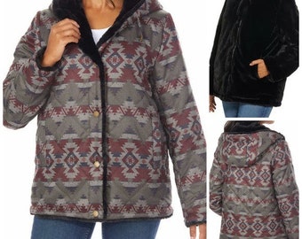 New Aztec Sherpa Fleece Southwestern 
