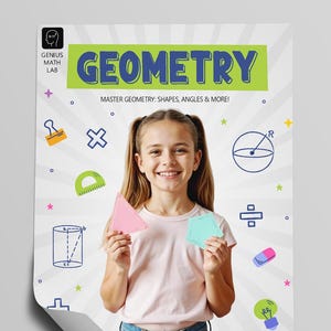 Dominando Geometria para Crianças | 1000 Problemas | PDF para Imprimir | Formas, Ângulos e Linhas | Caderno de Matemática para Educação Domiciliar com Respostas