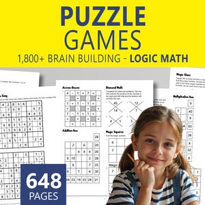 Mathe-Puzzle: 1800+ Rätsel für Kinder, Klasse 3–5 (druckbare PDF)